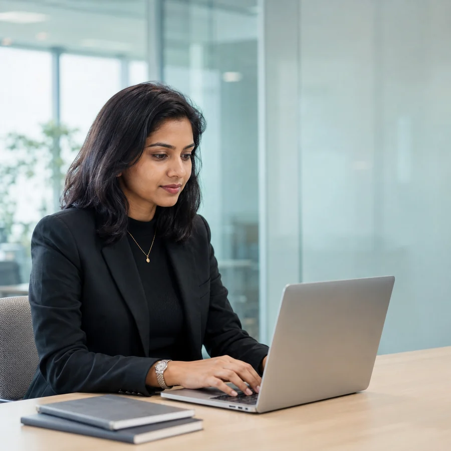 A Nextyn compliance reviewer clearing a transcript