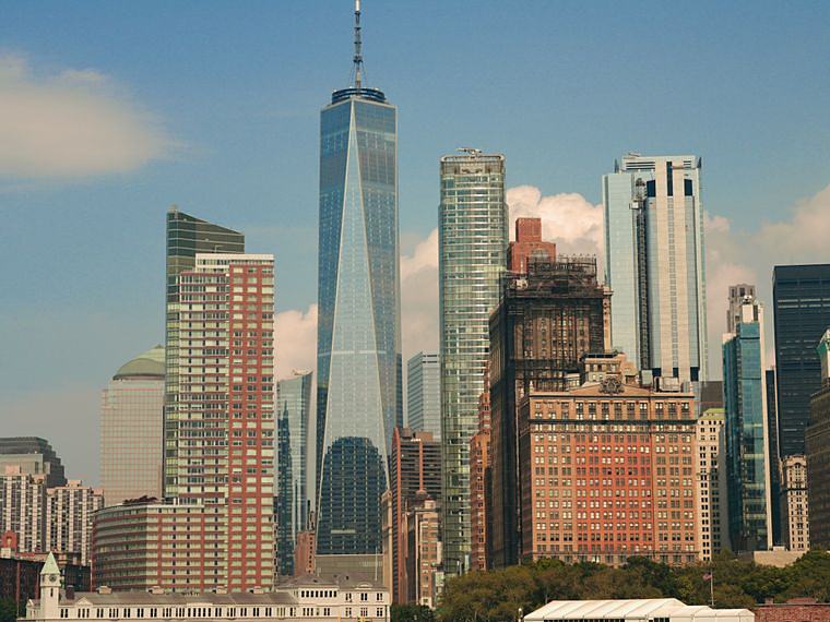 Lower Manhattan on a clear day